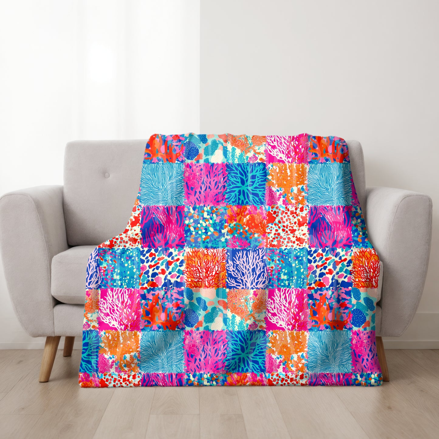 Patchwork Summer Seamless PNG Design