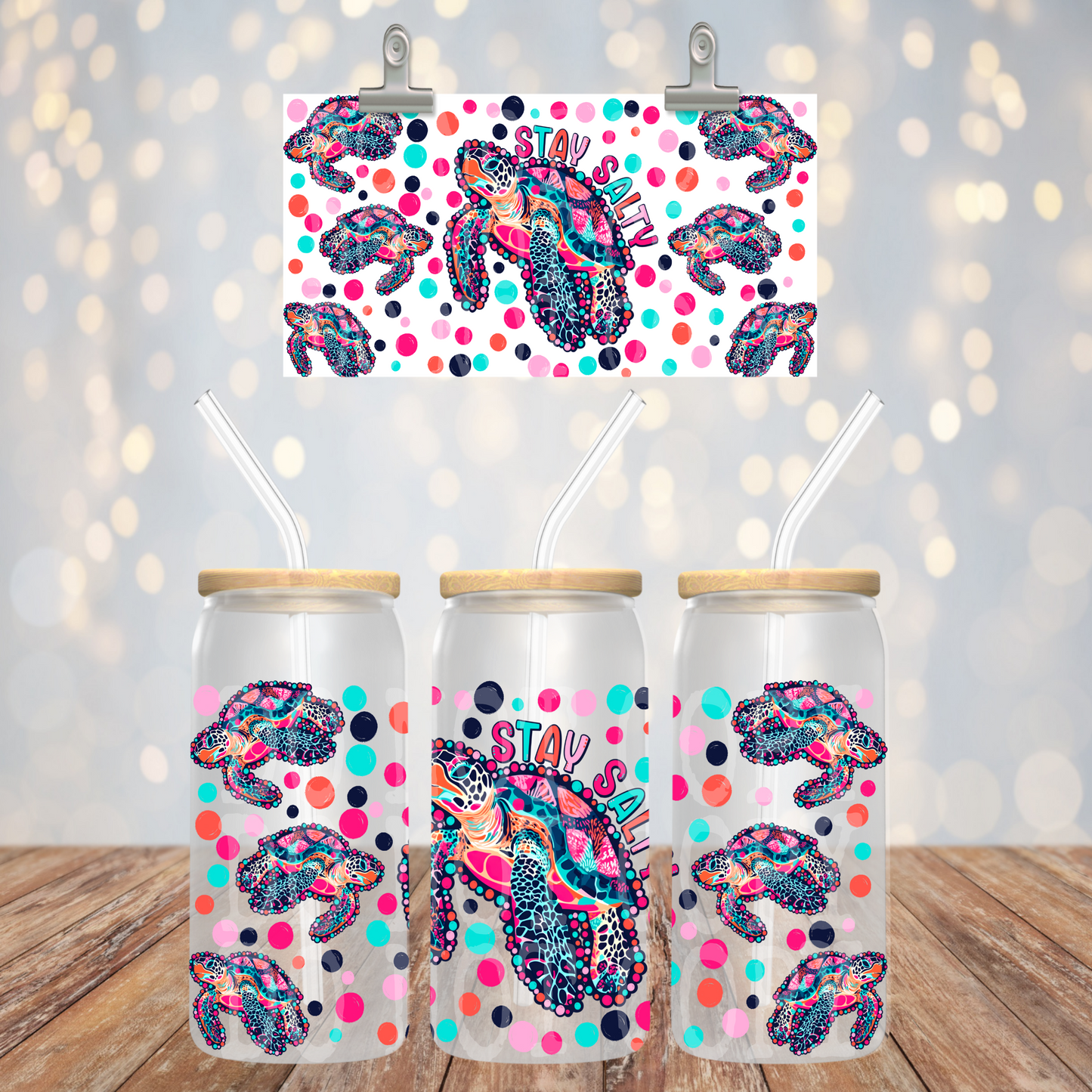 Stay Salty 16oz Libbey PNG Design