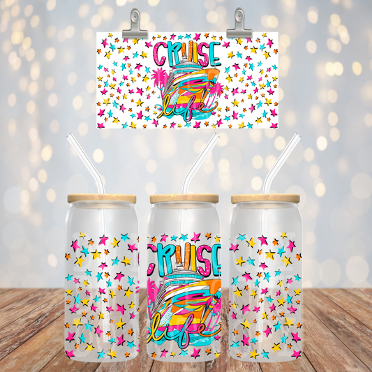 Cruise Life 16oz Libbey PNG Design