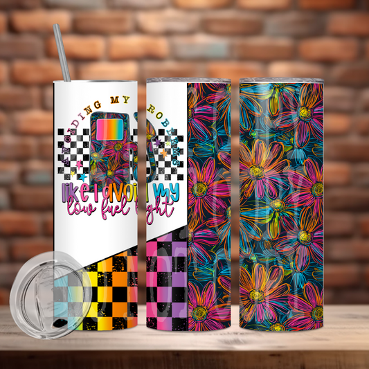 Avoiding My Problems Tumbler PNG Design