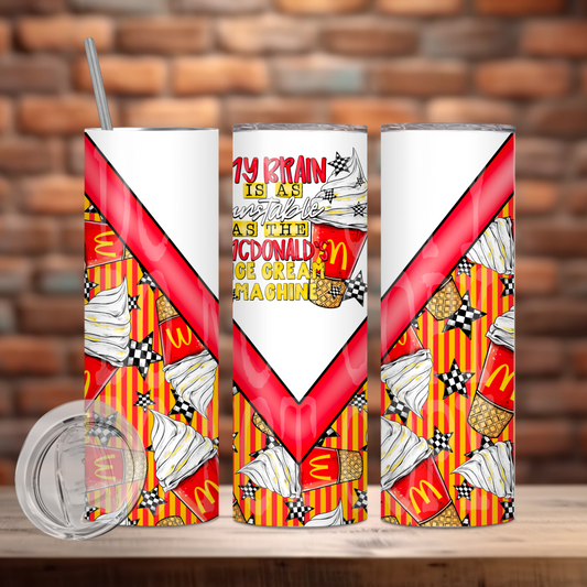 My Brain Is As Unstable Tumbler PNG Design