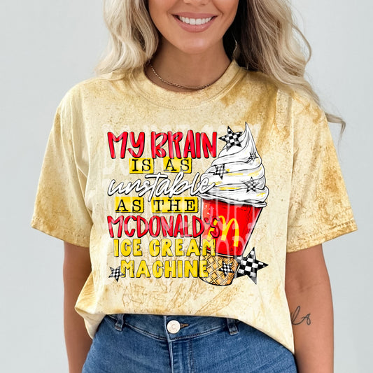 My Brain Is As Unstable PNG Design