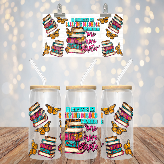 I Have A Sleeping Disorder 16oz Libbey PNG Design