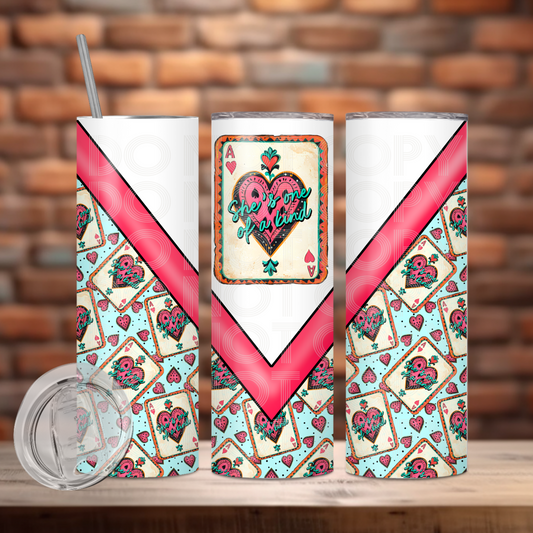 She's One Of A Kind Tumbler PNG Design