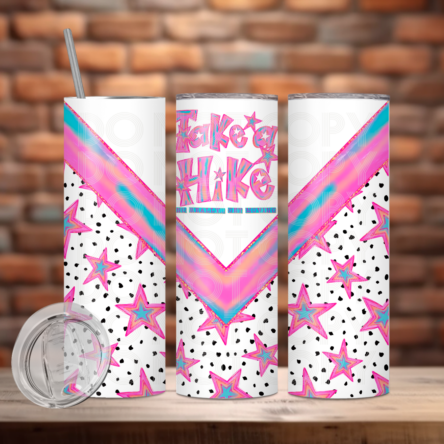 Take A Hike Tumbler PNG Design