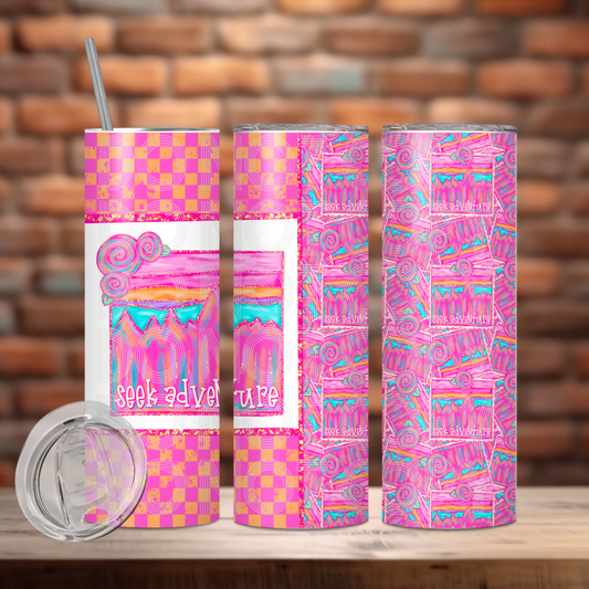 Seek Adventure Tumbler PNG Design