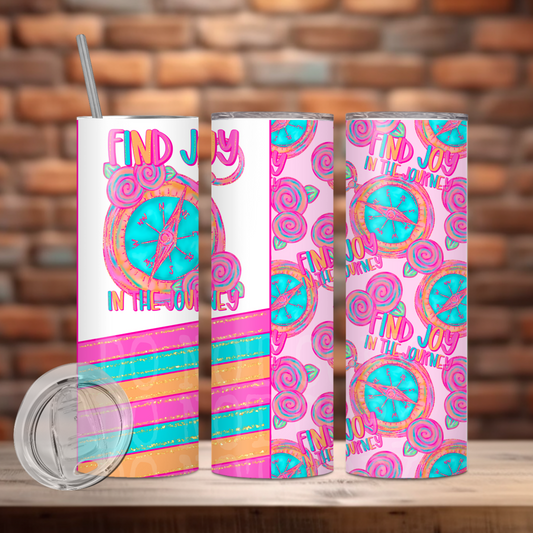 Find Joy Tumbler PNG Design