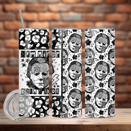I'm Nicer Tumbler PNG Design
