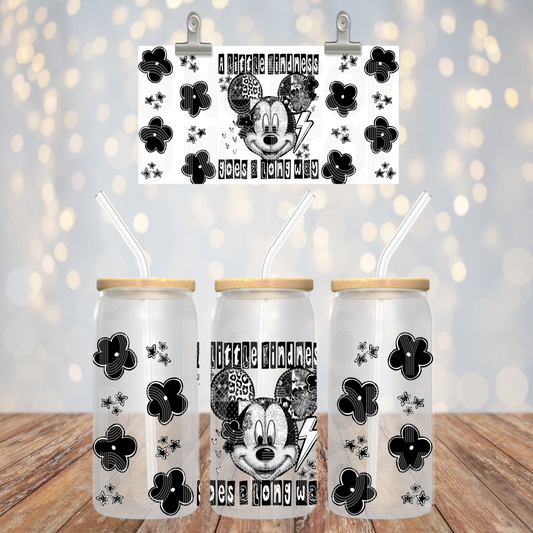 A Little Kindness 16oz Libbey PNG Design
