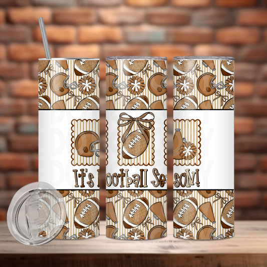 It's Football Season Tumbler PNG Design