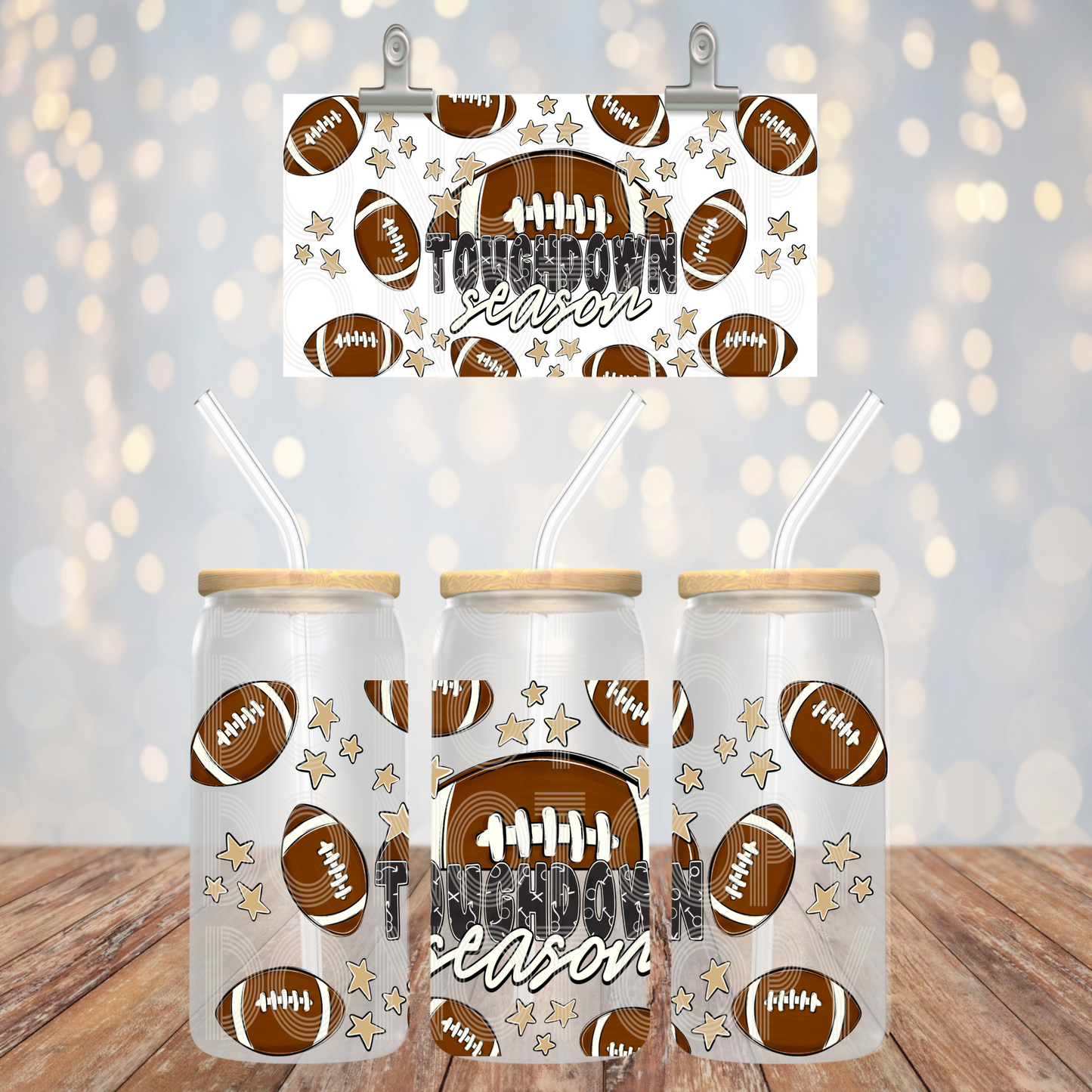 Touchdown Season 16oz Libbey PNG Design