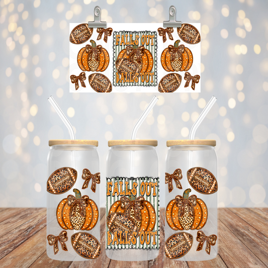 Falls Out 16oz Libbey PNG Design