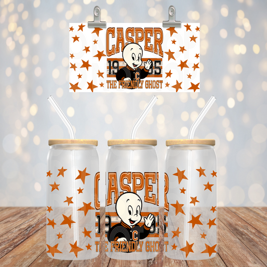 The Friendly Ghost 16oz Libbey PNG Design