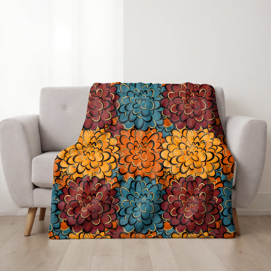 Fall Mum's Seamless PNG Design