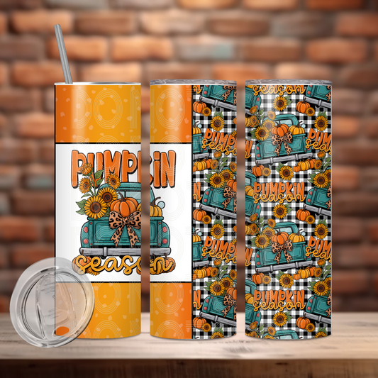 Pumpkin Season Tumbler PNG Design