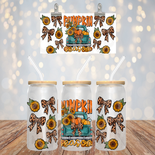 Pumpkin Season 16oz Libbey PNG Design
