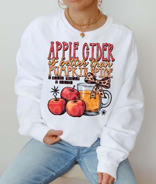 Apple Cider Is Better PNG Design