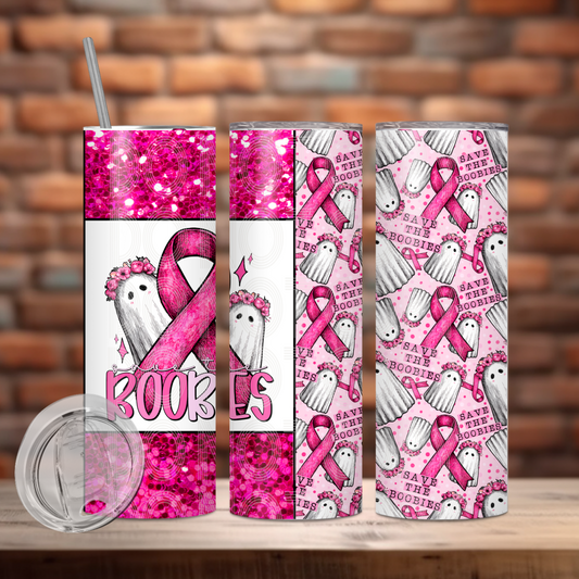 Save The Boobies Tumbler PNG Design