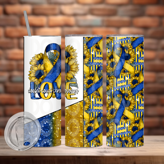 Love Doesn't Count Chromosomes Tumbler PNG Design