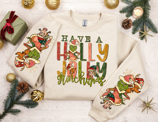 Holly Jolly GMas PNG Design