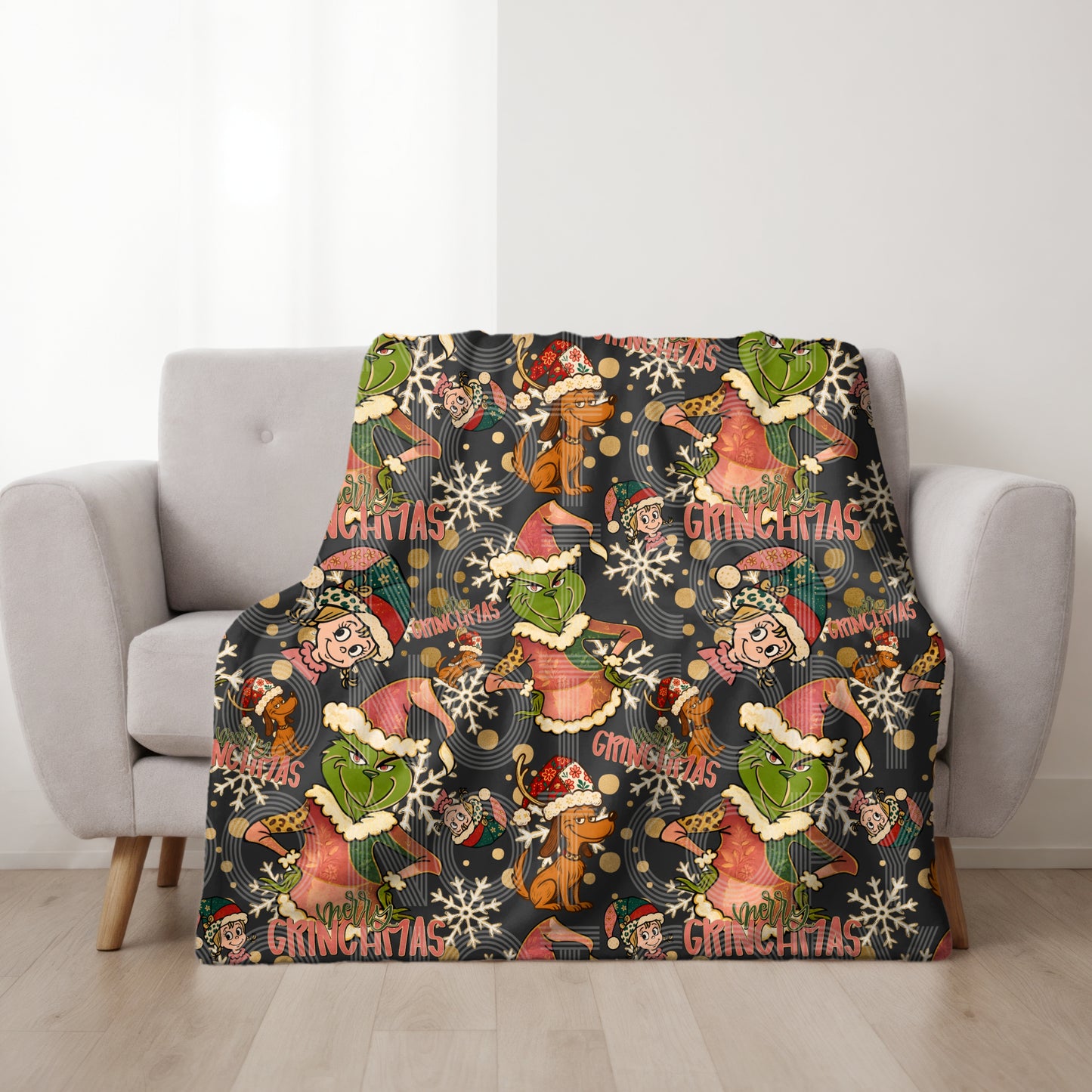 Holly Jolly GMas Seamless PNG Design
