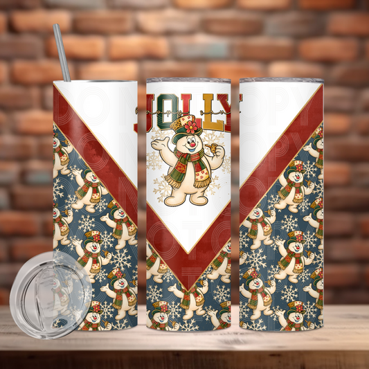 Jolly Happy Soul Tumbler PNG Design