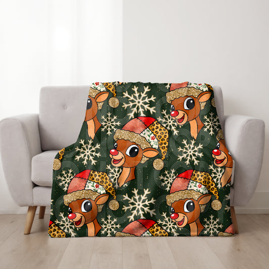 Red Nosed Seamless PNG Design
