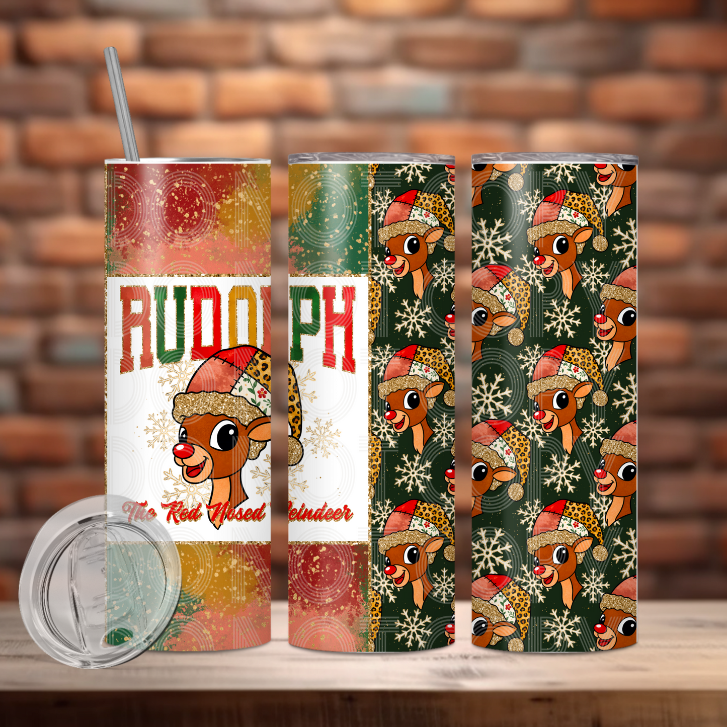 Red Nosed Tumbler PNG Design