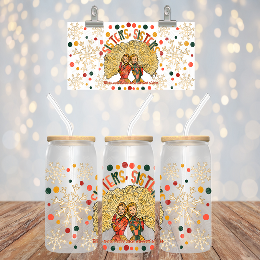 Sisters Sisters 16oz Libbey PNG Design