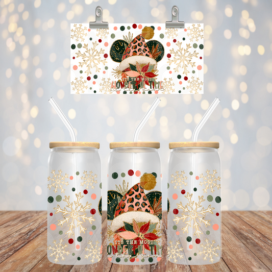 Most Wonderful Time 16oz Libbey PNG Design