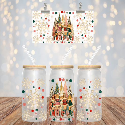 Jingle Bell Rock 16oz Libbey PNG Design