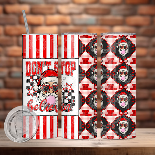 Don't Stop Believin' Tumbler PNG Design