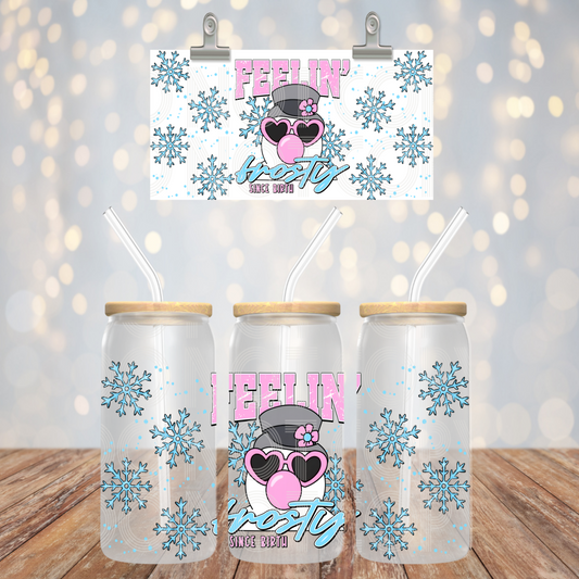 Feelin Frosty 16oz Libbey PNG Design