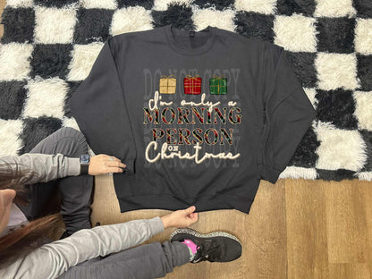 I'm Only A Morning Person PNG Design