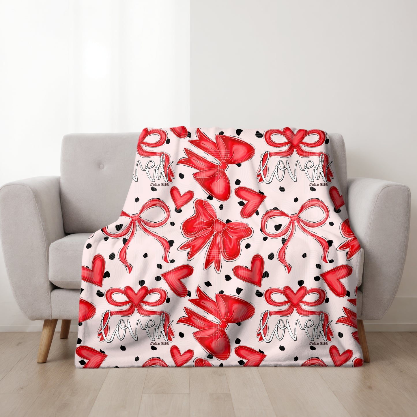 Loved Bow Seamless PNG Design