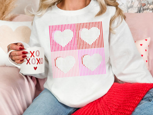 Heart Lines PNG Design