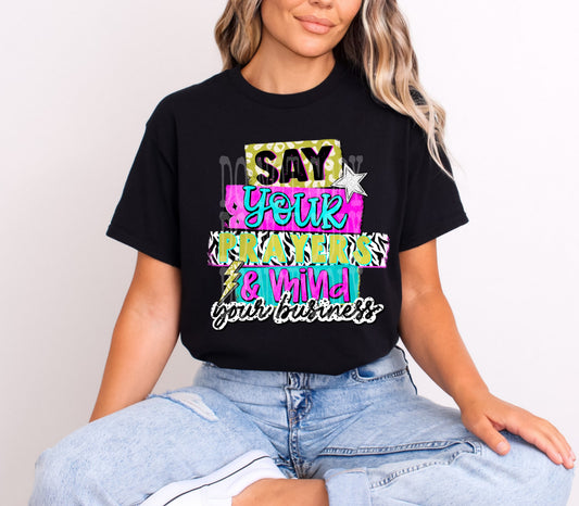 Say Your Prayers PNG Design