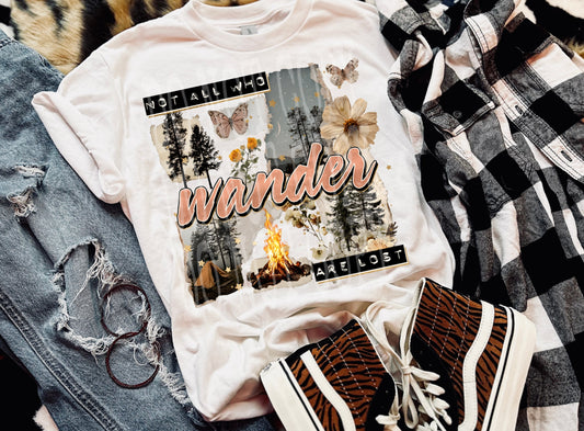 Not All Who Wander PNG Design