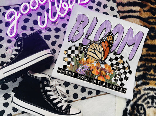 Bloom Where You Are Planted PNG Design