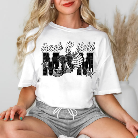 Track & Field Mom PNG Design