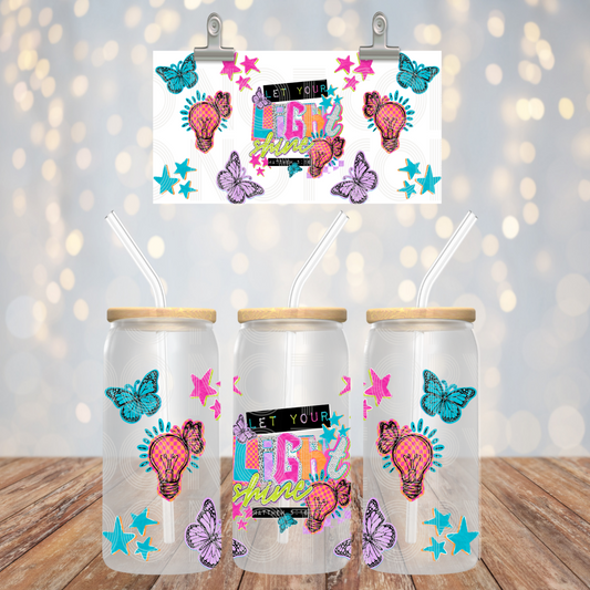 Let Your Light Shine 16oz Libbey PNG Design