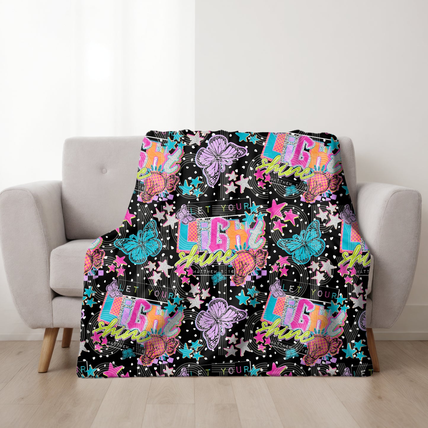 Let Your Light Shine Seamless PNG Design