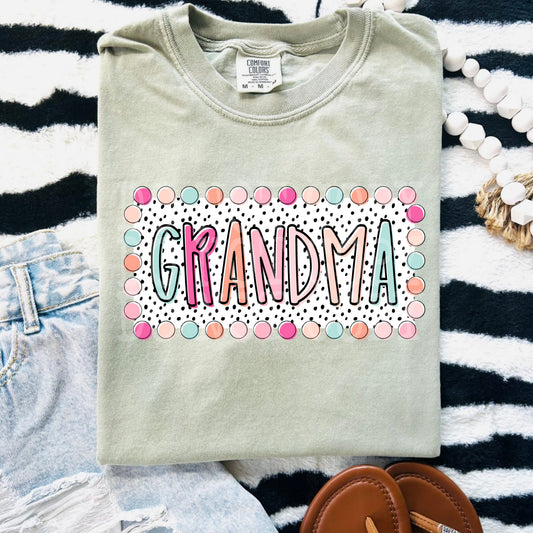 Grandma Summer Dots PNG Design