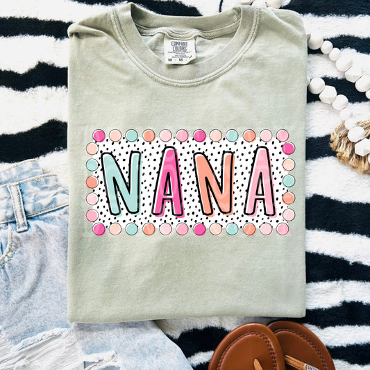 Nana Summer Dots PNG Design