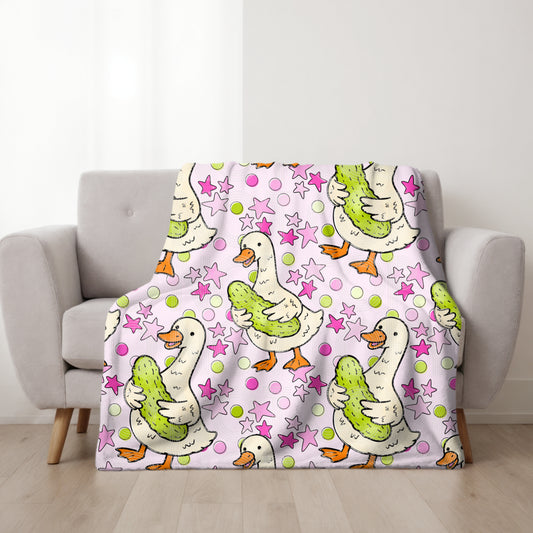 Silly Goose and Pickles Seamless PNG Design