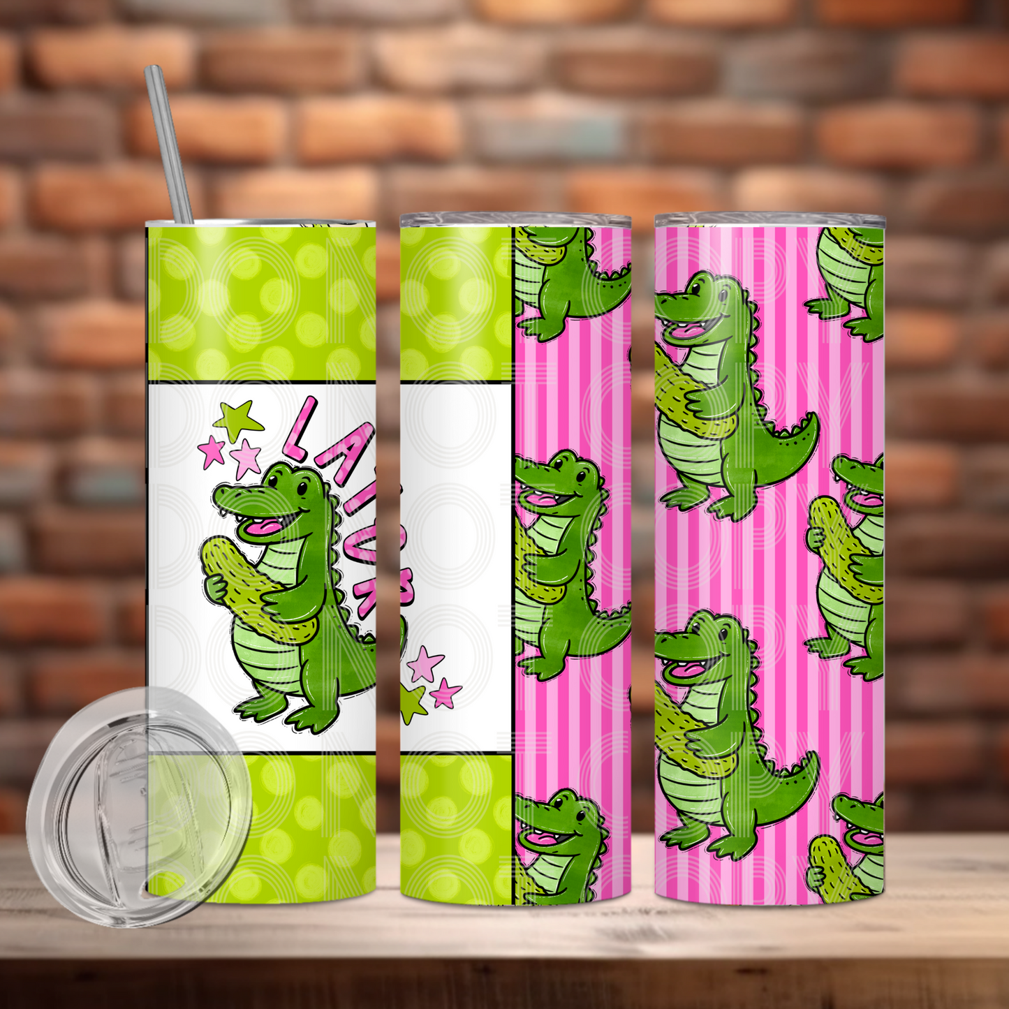 Later Dilli-gator Tumbler PNG Design