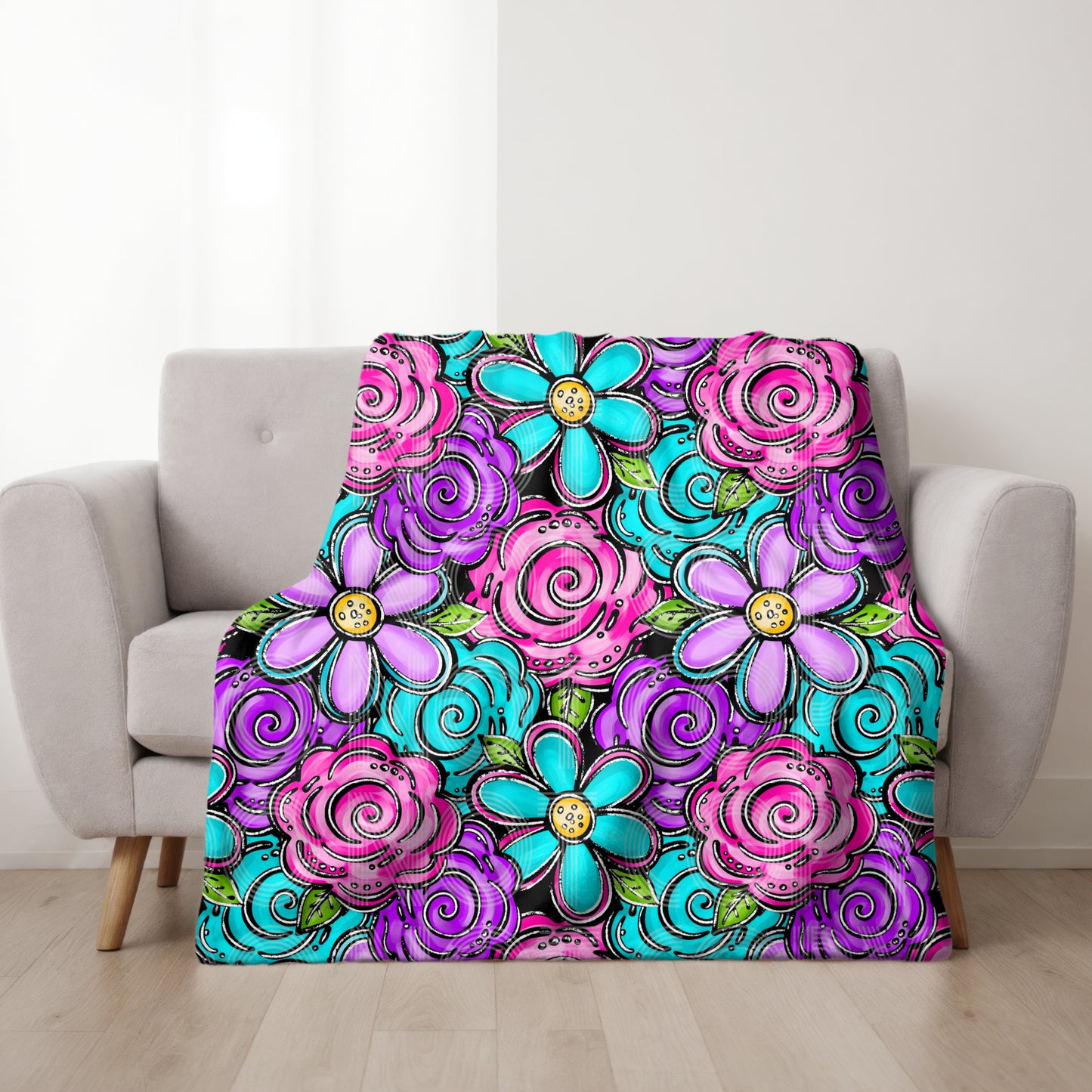 Spring Floral Seamless PNG Design