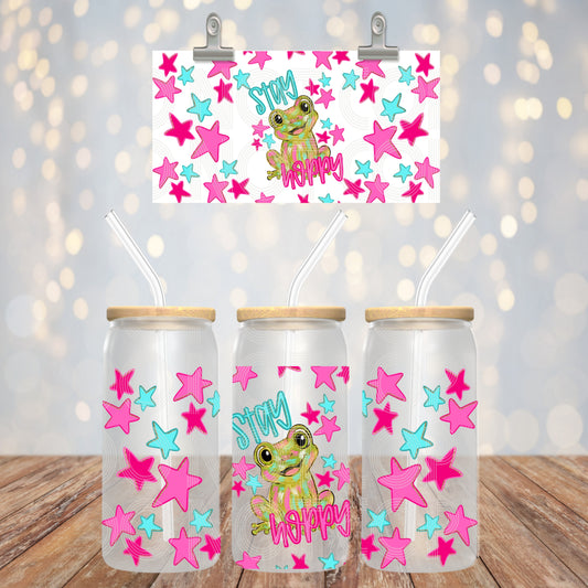 Stay Hoppy 16oz Libbey PNG Design