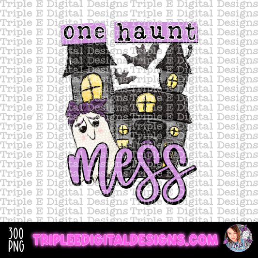 One Haunt Mess PNG