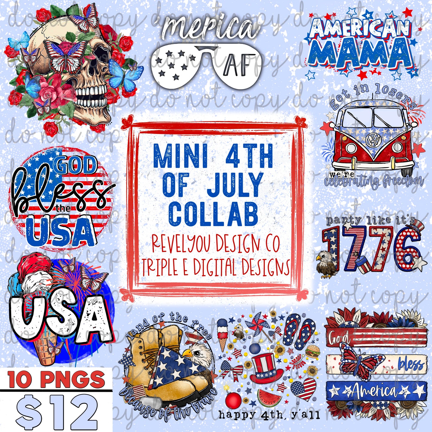 Mini 4th of July Collab with RevelYou Design Co